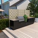 6' High x 11' 2" Wide Three Panel Trex Privacy Screen Kit