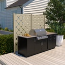 6' High x 7' 6" Wide Two Panel Trex Privacy Screen Kit