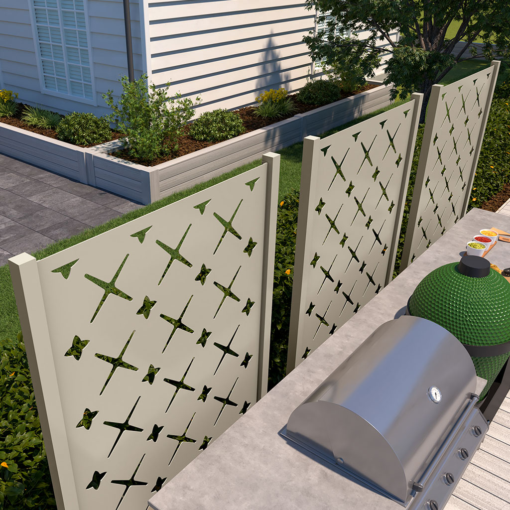 6' High x 3' 10" Wide One Panel Trex Privacy Screen Kit