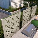 6' High x 3' 10" Wide One Panel Trex Privacy Screen Kit