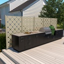 6' High x 18' 6" Wide Five Panel Trex Privacy Screen Kit