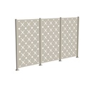 6' High x 11' 2" Wide Three Panel Trex Privacy Screen Kit