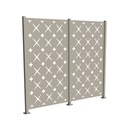 6' High x 7' 6" Wide Two Panel Trex Privacy Screen Kit